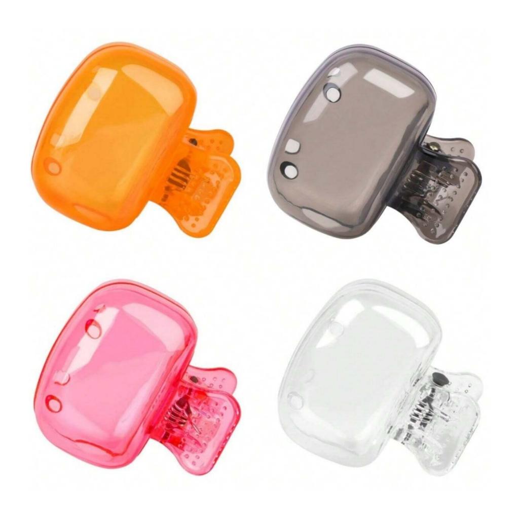2/4Pcs Travel Toothbrush Toothbrush Protector Cap Brush Pod Case Portable Plastic Clip for Home Travel, Camping, School, Busines