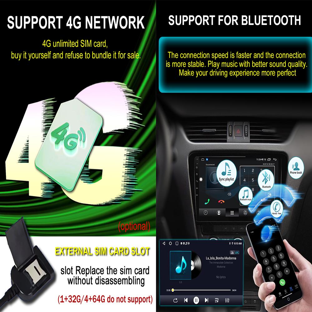 XSW3 9 Inch Wireless CarPlay Android Auto Radio for Ford Focus 2 Mk2 2004 - 2011 Car Multimedia Video Stereo Player GPS WIFI