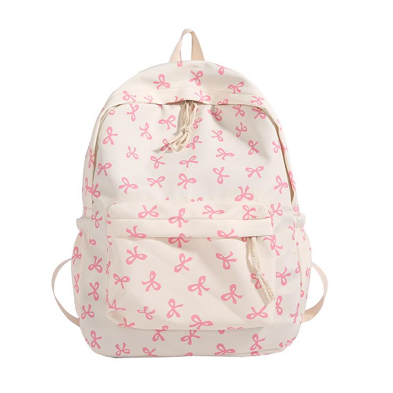 

Высококачественный легкий школьный рюкзак для женщин и девушек розовый/белый
