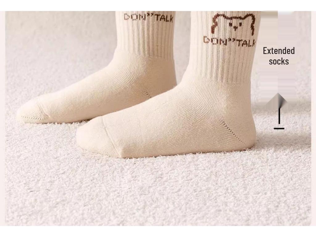 Kids' Winter Cotton Socks with Velvet Lining - Thick Terry for Boys and Girls