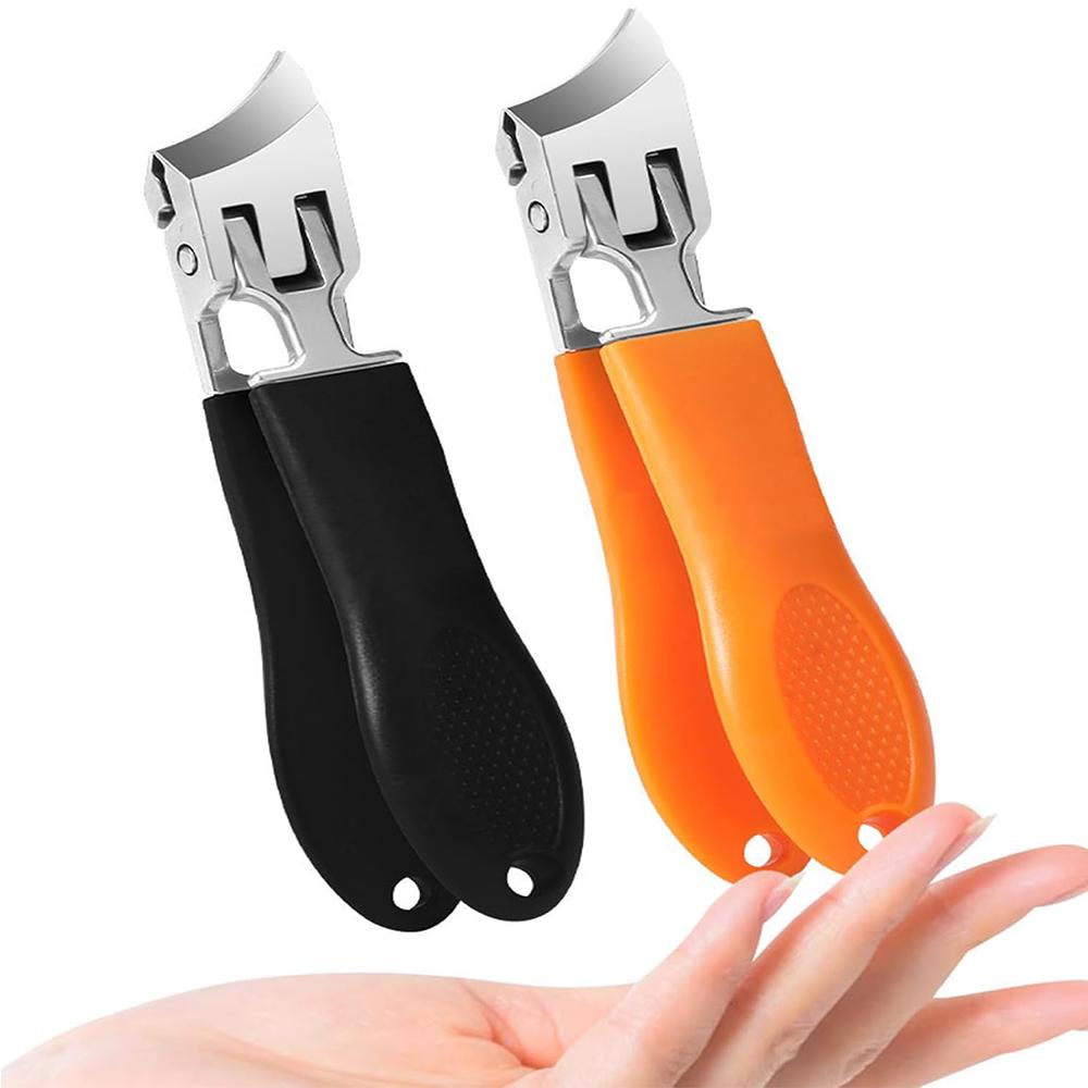 

New 2pcs Slanted Nail Clippers Curved Toenail Clippers for Thick Toenails