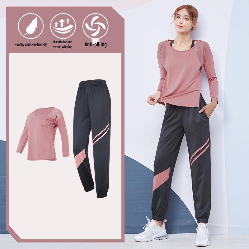 Plus Size Loose-Fit Yoga Set - Breathable, Quick-Dry Sportswear for Running and Fitness