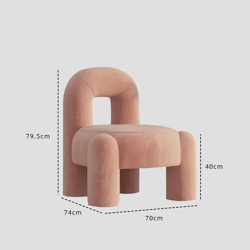 High Grade Luxury Single Seat Modern Tables Chairs Light Luxury Leisure Household Single Sofa Ins Style Beauty Salon Cafe