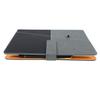 A5 Business Looseleaf Notebook Black Grey Stitching PU Color Changing Leather Surface Notebook with