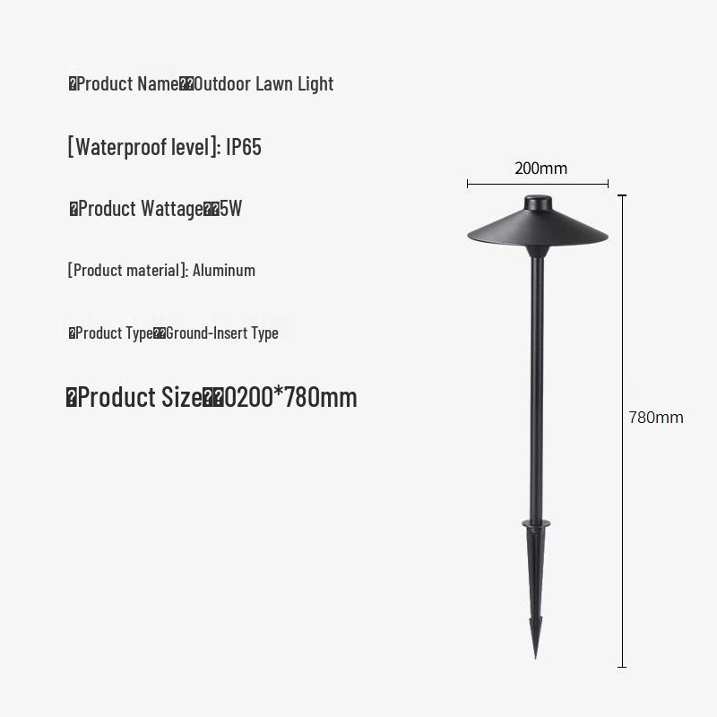 Водонепроницаемый уличный светодиодный грибной садовый светильник