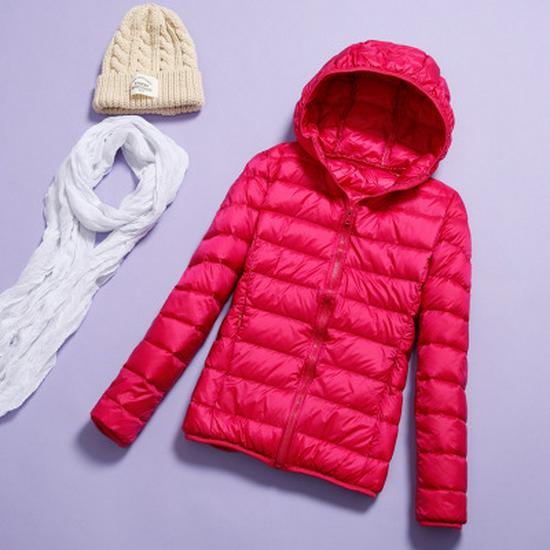 2025 Women's Hooded Lightweight Slim-Fit Down Jacket