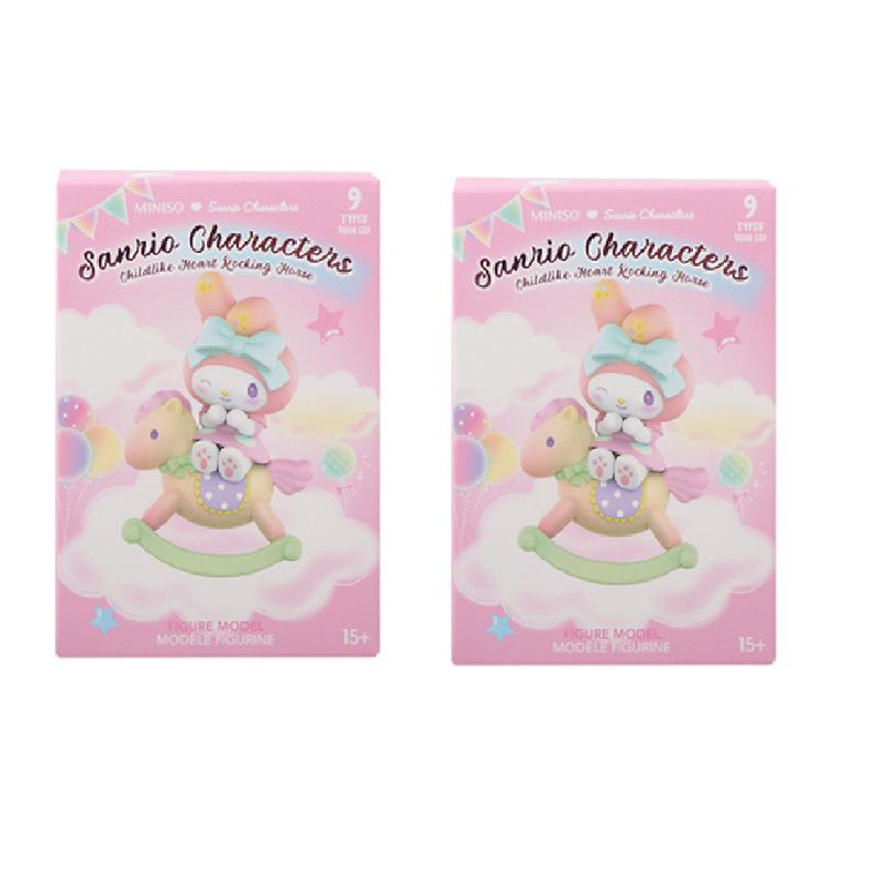 

Фигурки-сюрпризы Sanrio Детская карусель: Куроми, Почакко, Май Мелоди Настольные украшения Кукла Подарок. Carousel Series