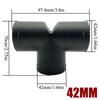 42/60/75/90mm Air Vent Y T Flat Piece Ducting Pipe Outlet Exhaust Joiner Splitter For Webasto Eberspaecher Diesel Parking Heater