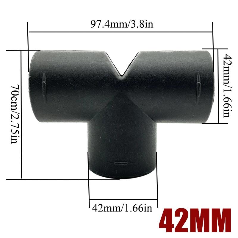 42/60/75/90mm Air Vent Y T Flat Piece Ducting Pipe Outlet Exhaust Joiner Splitter For Webasto Eberspaecher Diesel Parking Heater