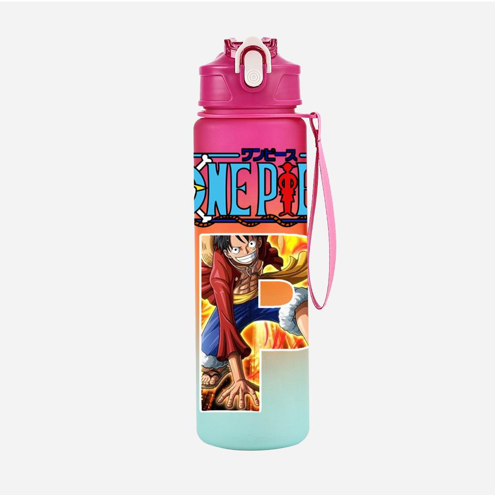 Anime A-Z 26 English Letters Printed Character Large Capacity Water Cup Demon Hunters Outdoor Portable Drinking Bottle for Boy Girl