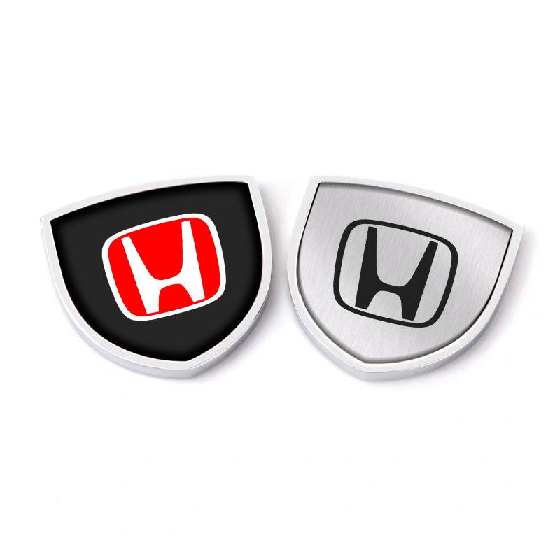 1Pcs 3D Metal Auto Door Shield Emblem Car Body Badge Sticker Styling for Honda Civic Xrv Hrv Crv Brv City Accord Fit Jazz Insight