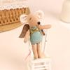 Kawaii Fabric Mouse Doll Thumb Doll Toy Cute Angel Wings Mouse Dolls Toys Soft Plush Toy Home Decoration For Kid Gifts