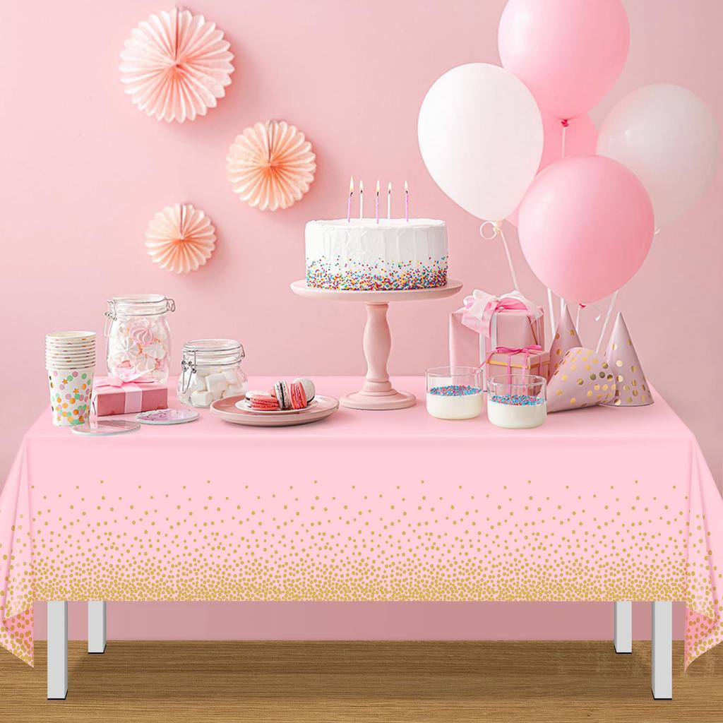 Disposable PEVA Thickened Plastic Rectangular Tablecloth Party Supplies