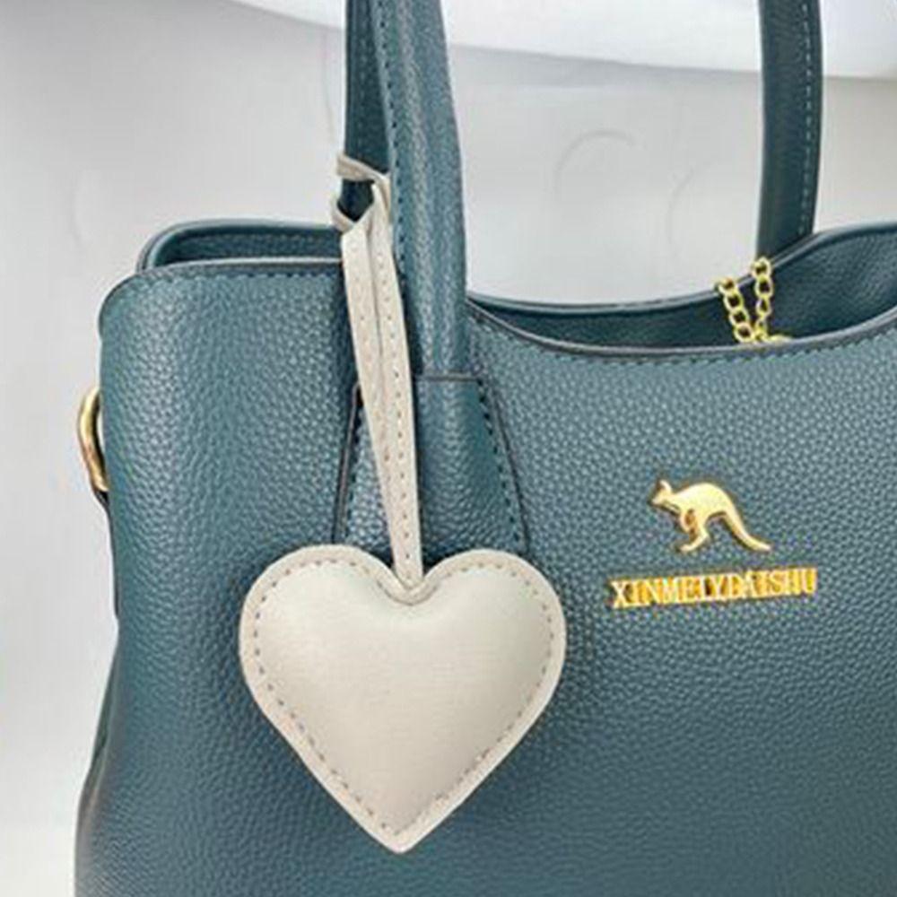 Liebesherz Schlüsselanhänger PU Leder Taschenanhänger Trendiger PU Leder Aufhänger Frauen