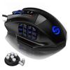 Игровая мышь UtechSmart, проводная, с боковой кнопкой, регулируемой до 16400 точек на дюйм, высокоточный лазерный тип для MMO и ПК