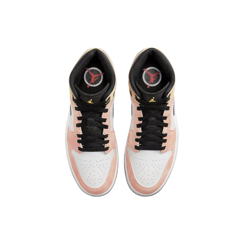 Air Jordan 1 Mid SE Flight Club Men Sneakers Pink Magic-Ember Sundial DX4332-800