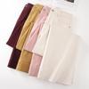 Women's High Waist Yellow Slim Straight Leg Jeans - 2026 Spring/Autumn Nine-Point Fit