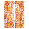 Tropical Flower Texture Chiffon Sheer Curtains For Living Room Bedroom Decoration Window Tulle Curtains Drapes