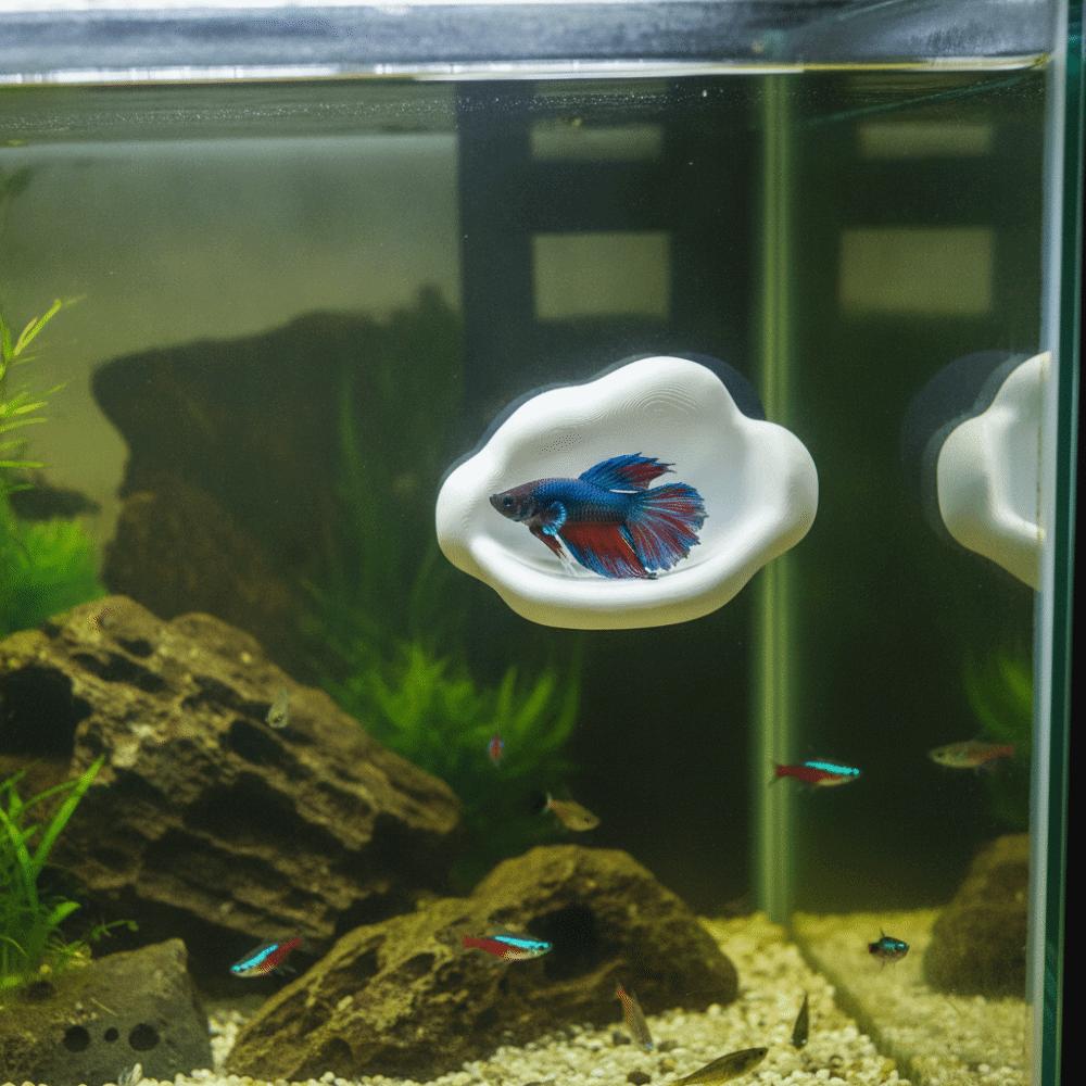 3D Printing Betta Fish Hammock with Suction Cup Betta Resting Platform Fish Hammock Fish Tank