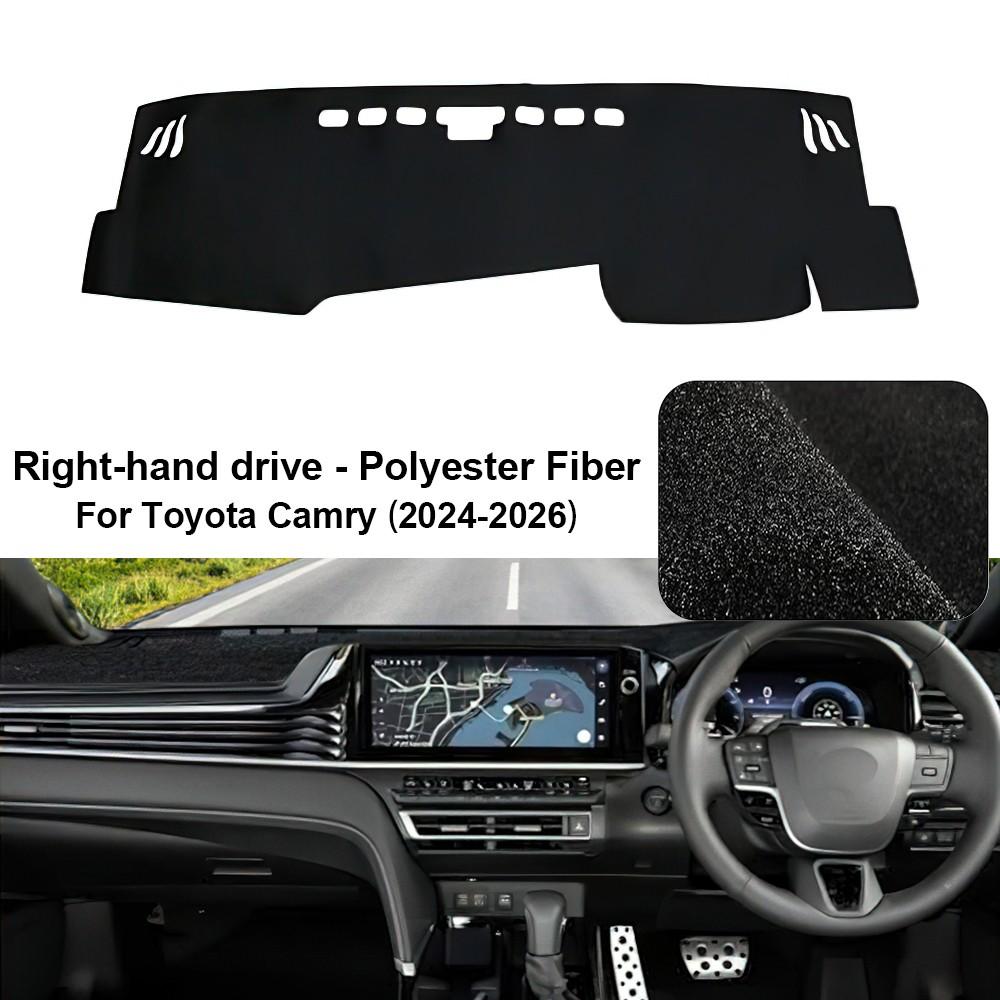 Flannel Car Dashboard Cover For Toyota Camry 2024-2026 Dash Mat Board Pad Carpet Dashmat Anti-UV Mats Auto Interior Accessories
