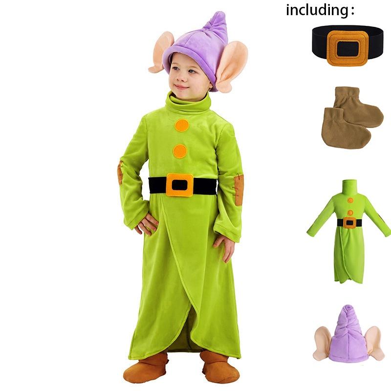 

Snow Children White Elf Big Ears Christmas Party Cosplay Costume Clothes Party Style A,XL