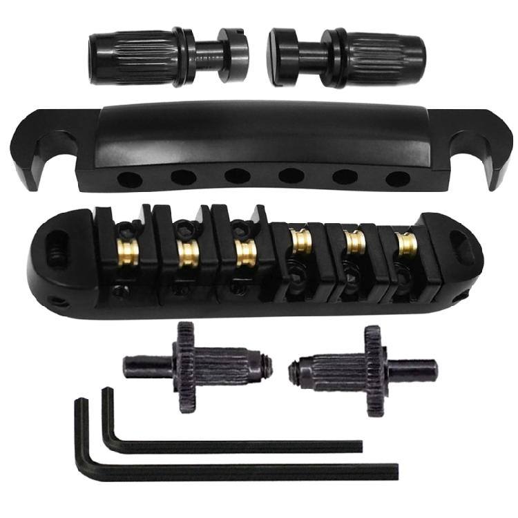 1 Set Roller Guitar Bridge Locking Tune O Matic Bridge Tailpiece Tail For Guitar