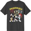 Чоловіча вугільна футболка Animaniacs Вакко, Якко та Дот