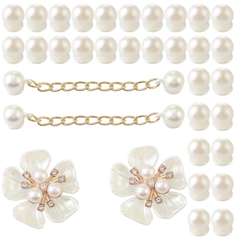 1Set Hole Shoes Summer Shoe Starfish Pearl Shell Decorative Buckle Accessories Removable Diy Decor Gift