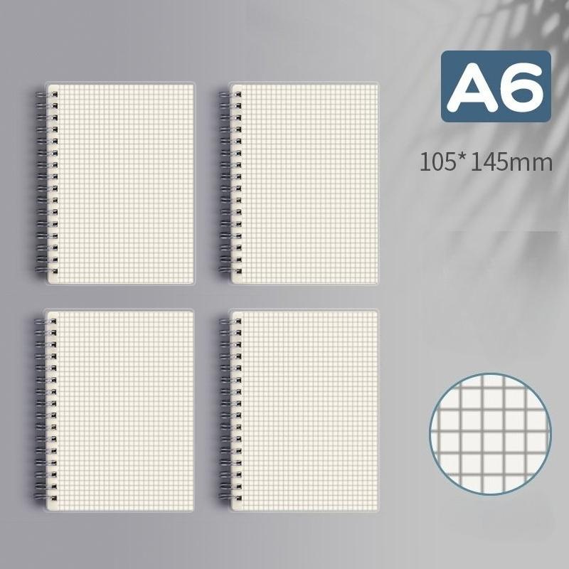 80 Sheets/ 160 Pages Square Line Notebook A4 A5 B5 Coil Paper Journal Diary Sketchbook For School Notebook Supplies Stationery