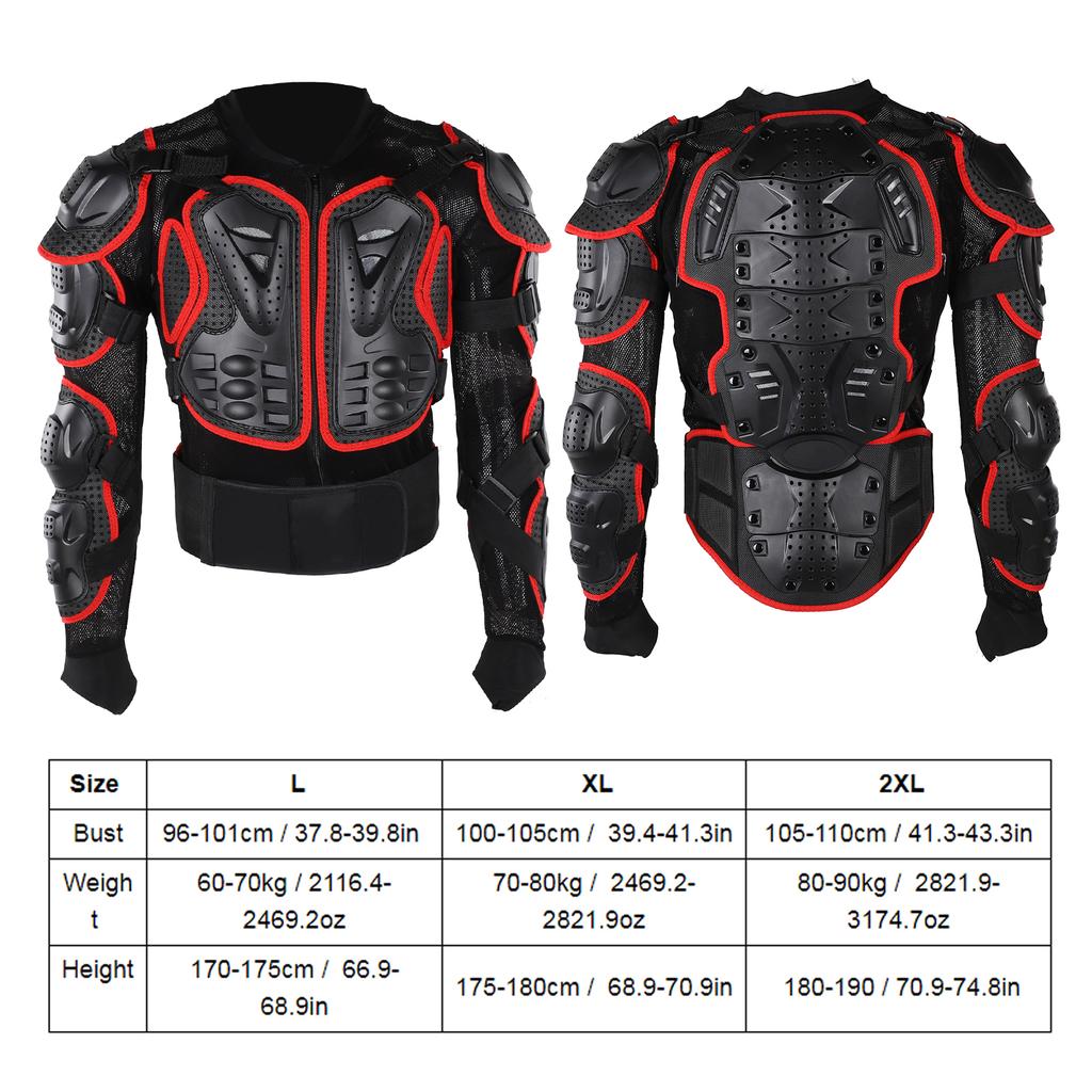Riding Armor Protective Jacket Motorcycle Full Body Armor For Adult Men And Women