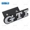 Insignia Adhesiva Metálica con Logo GTI para Rejilla Frontal/Maletero Trasero de Coche Accesorios