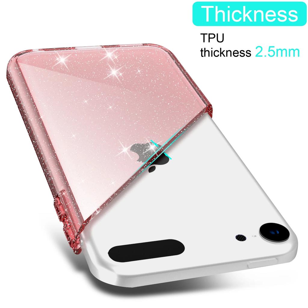 Bling Weiche Hülle für iPod touch 5/6/7, Luxuriöse Hohe Qualität Starkes Silikon Stoßfest Transparente Schutzhülle für touch 5/6/7