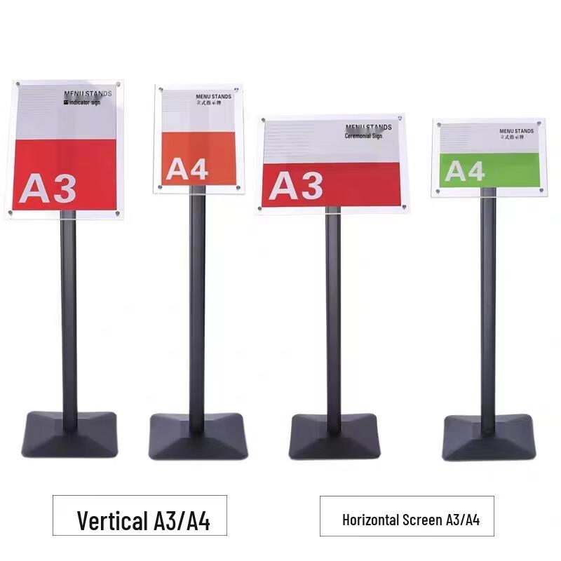 Acrylic Standing Directional Sign Holder