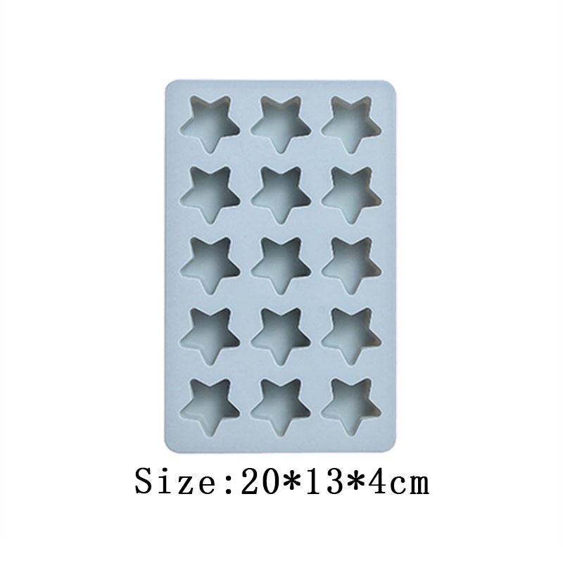 More Style With Lid Geometry Star Ice Mold Bear Chocolate Biscuit Jelly Mould Watermelon Shape Cake Decor Candle Soap Making Set