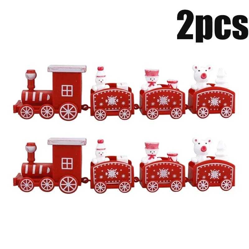 Train Christmas Ornament Merry Christmas Decoration Train Toy for Home Santa Claus Gift Xmas New Year Decoration 2025 Xmas Gifts