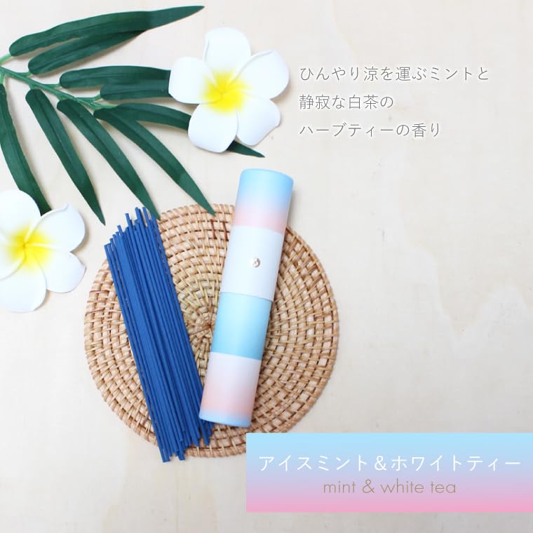 Nippon Kodo Scentscape Incense, 30 Sticks, Made In Japan (Ice Mint & White Tea)