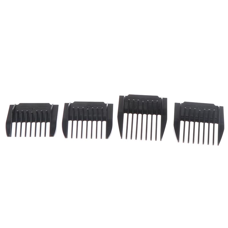Acessórios para tosquiadeira elétrica, 4 unidades, corte, limite, pente, guia, acessório