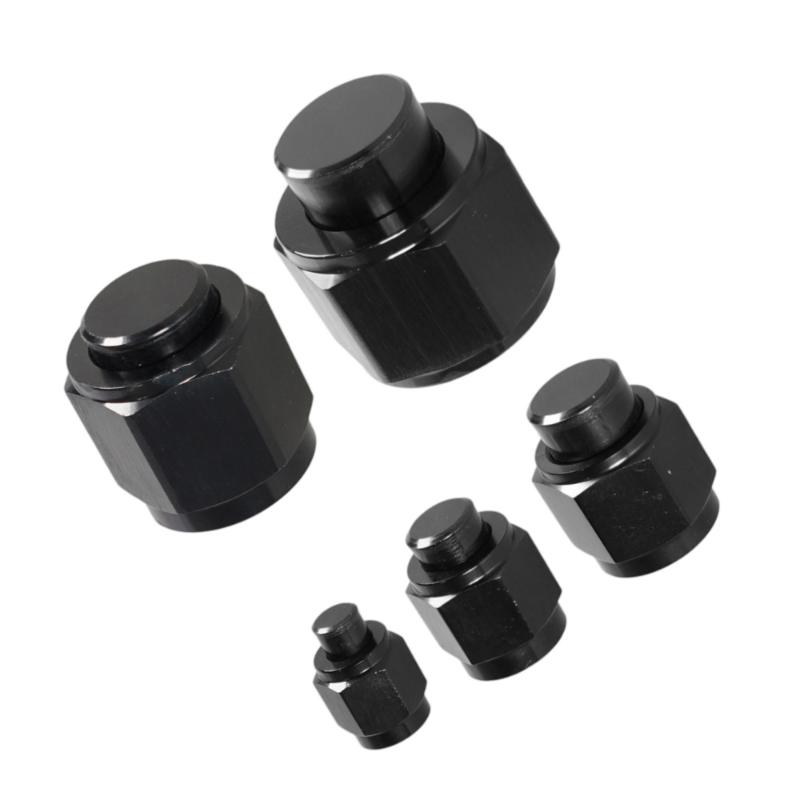 AN Hardline Tube Nut & Sleeve Adapter 1Pcs High Precision Aluminum Fits 4AN AN6 AN8 AN10 AN12 for Turbo Oil Line Setup