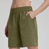Women Casual Elastic Waist Shorts with Pockets Relaxed Fit Lightweight Drawstring Athletic Lounge Bottoms for Daily Wear
