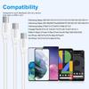 Samsung Galaxy S25 Ultra Edge Cable 60W 1ft Short USB C Fast Charging Cord for Galaxy S25 S24 S23 S22 S21 S20 S10 Ultra A17 A16 A15 A14 A13 A54