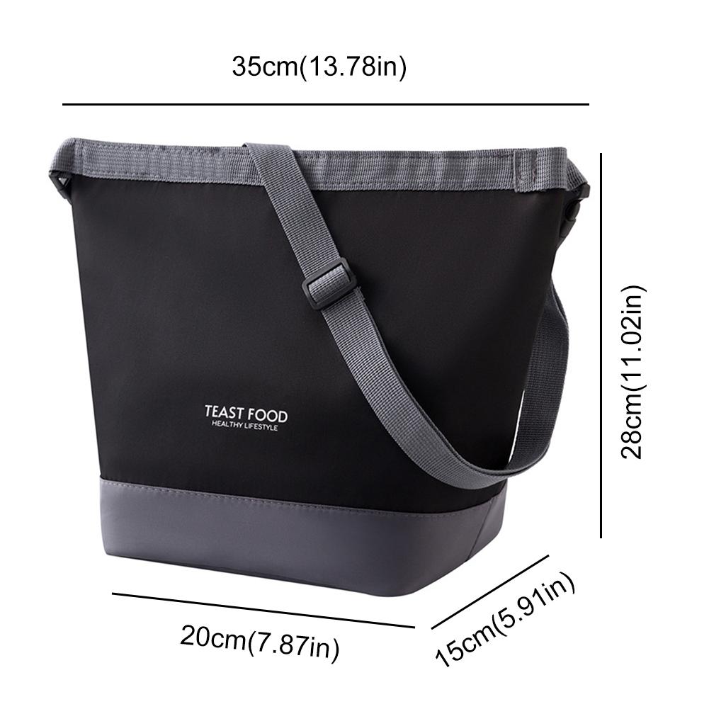 

2025 2-in-1 Insulated Lunch Bag for Women Multi Purpose Lunch Tote Bag Large Capacity Quilted Handbag Travel Picnic Lunch Box чёрный