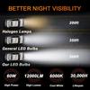 Fit For Chevy Silverado 1500 2500HD 2007-, 9005 H11 Bulbs,9005+H11 High & Low Beam Bulbs, 5202 Fog Lights, 500% Brightness, 6000K White,Plug and