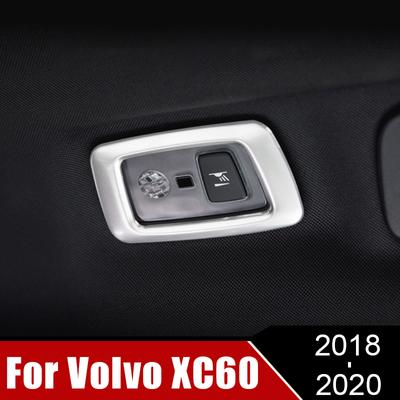Edelstahl Hinterer Leseleuchten-Rahmen Dekorationsaufkleber Zierleiste Für Volvo XC60 2018 2019 2020 Innenraum Deckenleuchte Zubehör