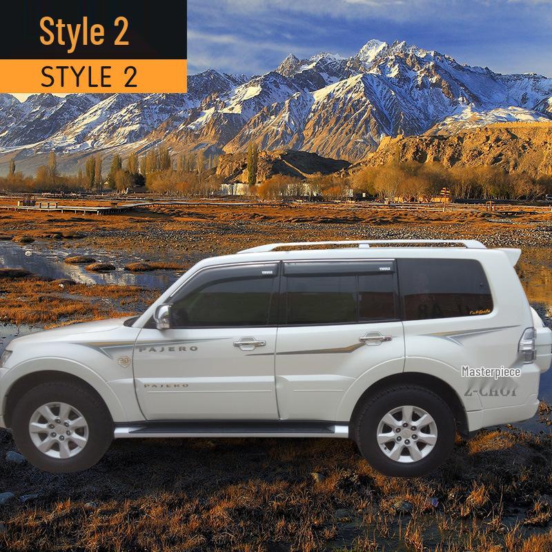 Mitsubishi Pajero V97/V93/V73/V77 Body Stripes: Exterior Pinstripe Sticker Decoration
