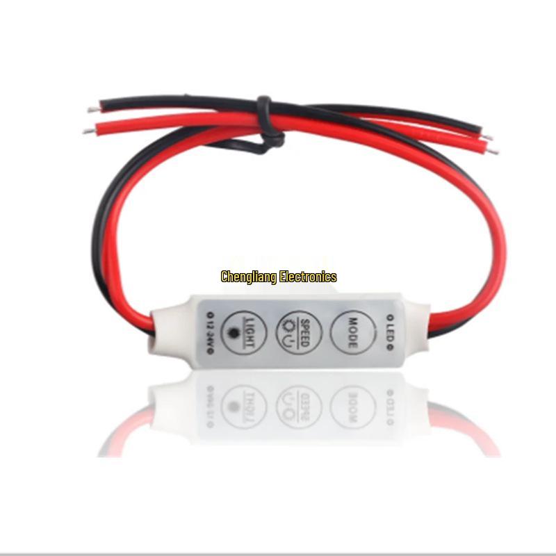 11-Key Single Color Mini RF LED Strip Controller & Dimmer, 5-24V