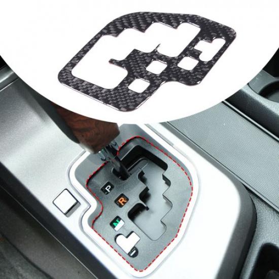 Carbon Car Center Gear Shifter Indicator Frame Trim For Toyota Tundra 2007-2013