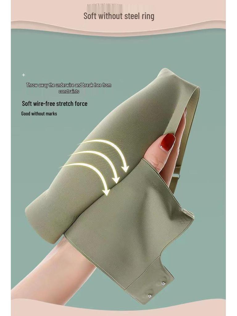 Reggiseno a Fascia in Lattice Gelatina Senza Cuciture: Senza fili, Leggero, Sollevamento regolabile per donna
