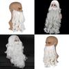 Santa Claus Beard And Wig Set Perfect Finishing Touch To Your Costume