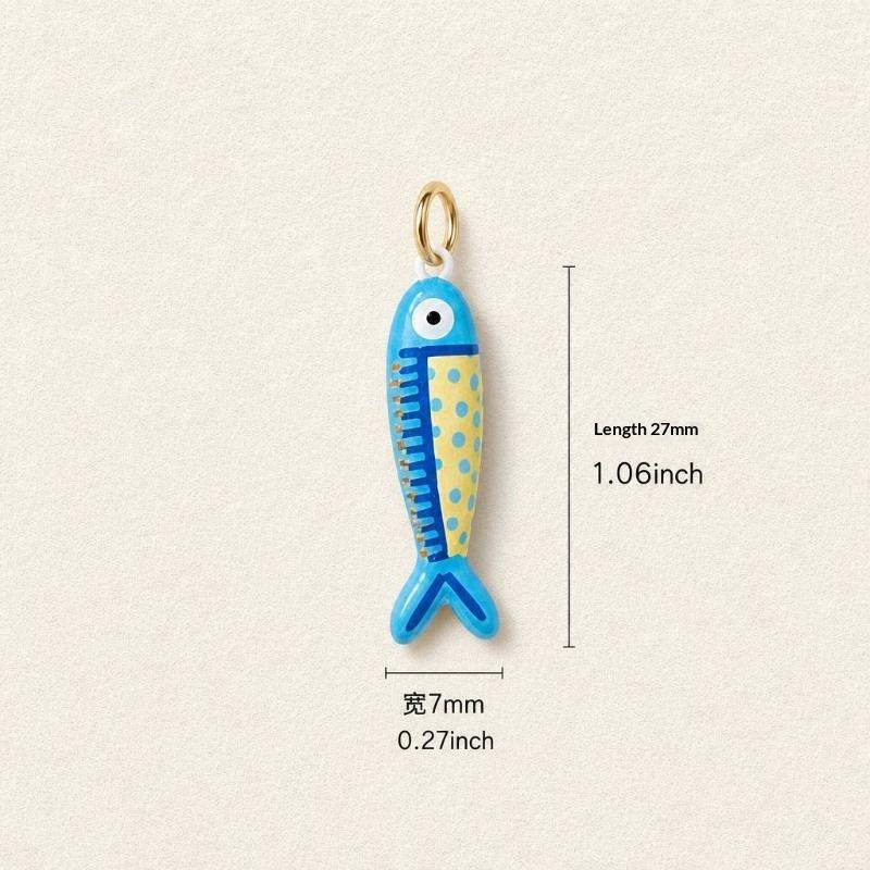 Kawaii Tropical Fish Charms Assorted Vivid Colors Pendants for DIY Earrings Bracelets Necklaces Kids Handcraft Jewelry Making