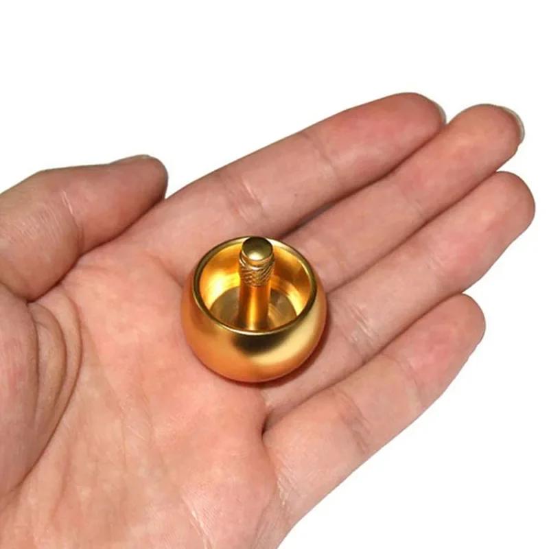 Hot Movie Totem Metal Gyro Silver Hand Spinning Top Fingertips Small Cyclone Gyroscope Antistress Fidget Toys for Children Gifts